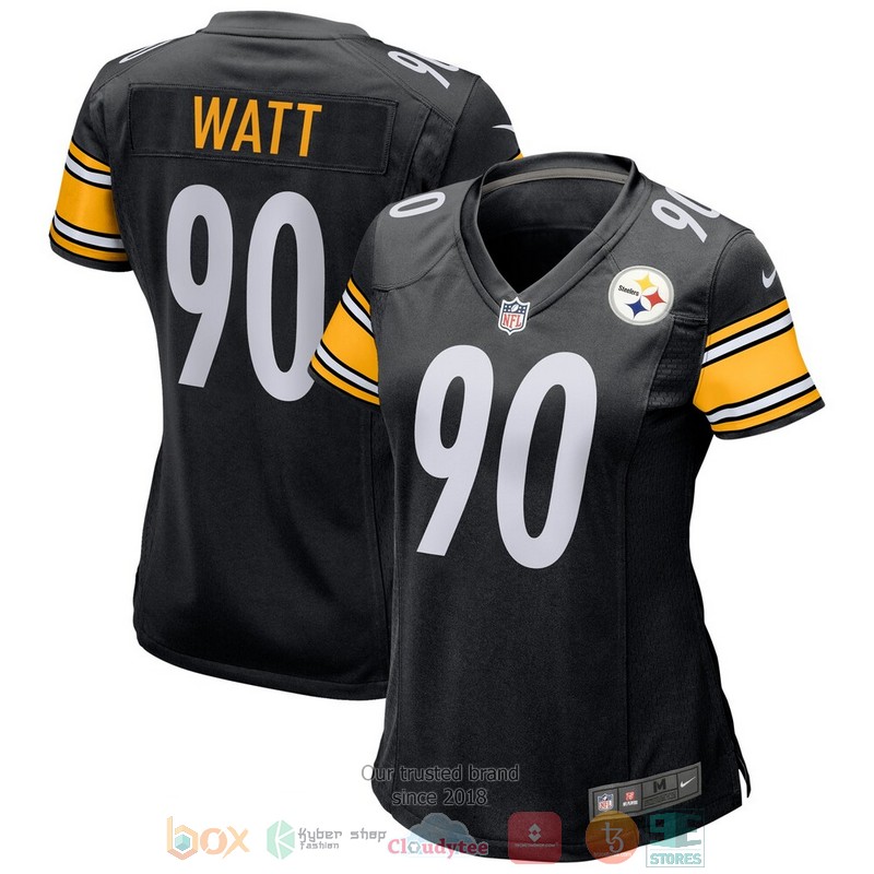 NEW Pittsburgh Steelers T.J. Watt Black Game Player Football Jersey 1 NEW Pittsburgh Steelers T.J. Watt Black Game Player Football Jersey word3