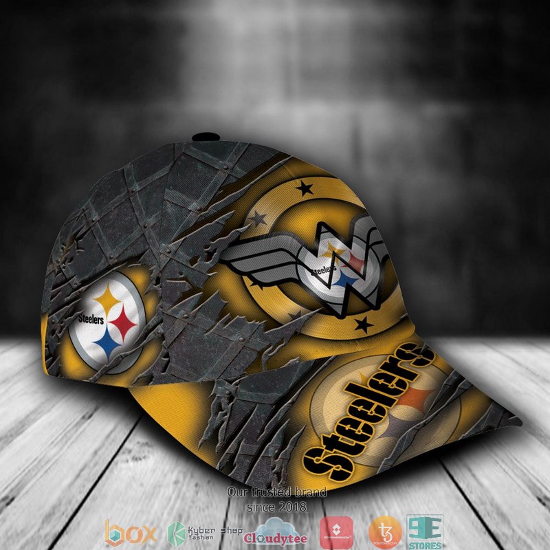 Pittsburgh Steelers Wonder Woman NFL Custom Name Cap 2 Pittsburgh Steelers Wonder Woman NFL Custom Name Cap word2