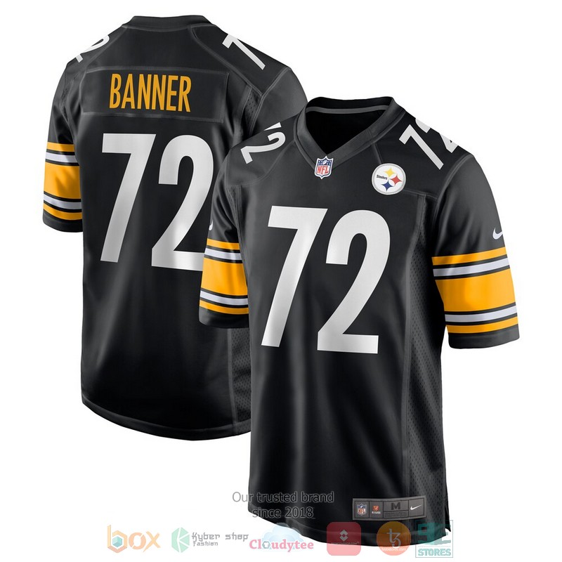 NEW Pittsburgh Steelers Zach Banner Black Football Jersey 3 NEW Pittsburgh Steelers Zach Banner Black Football Jersey word2