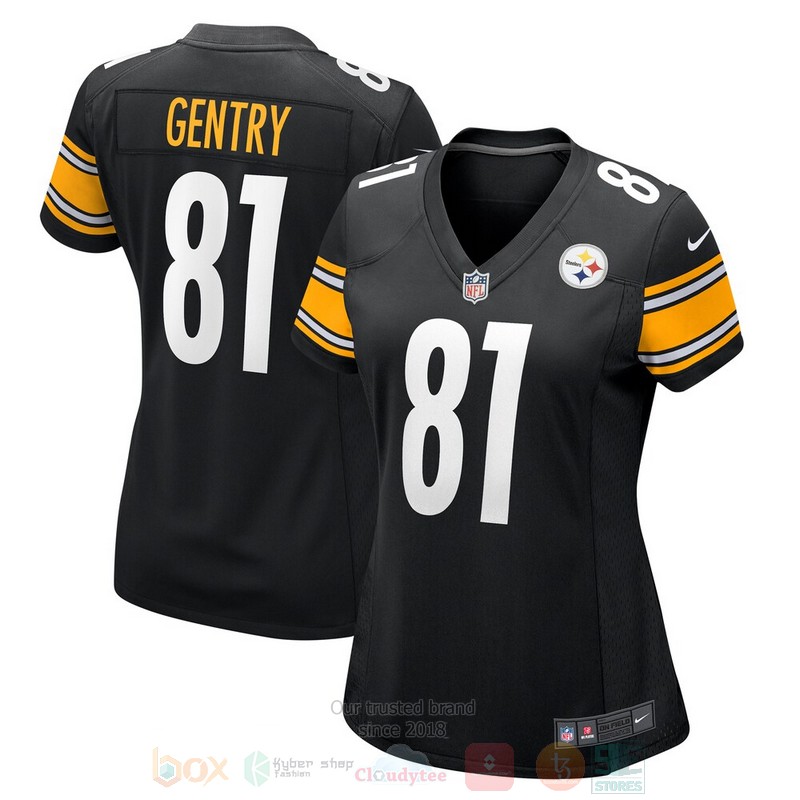 BEST Pittsburgh Steelers Zach Gentry Black Jersey Football word2