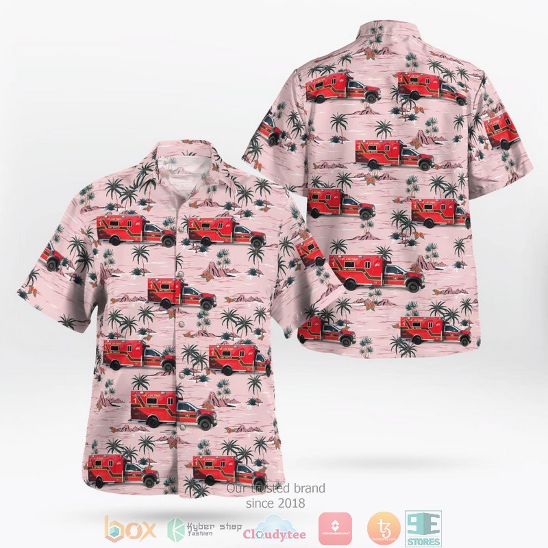 Plain Township Fire & Rescue-Stark County Ohio Aloha Shirt word1