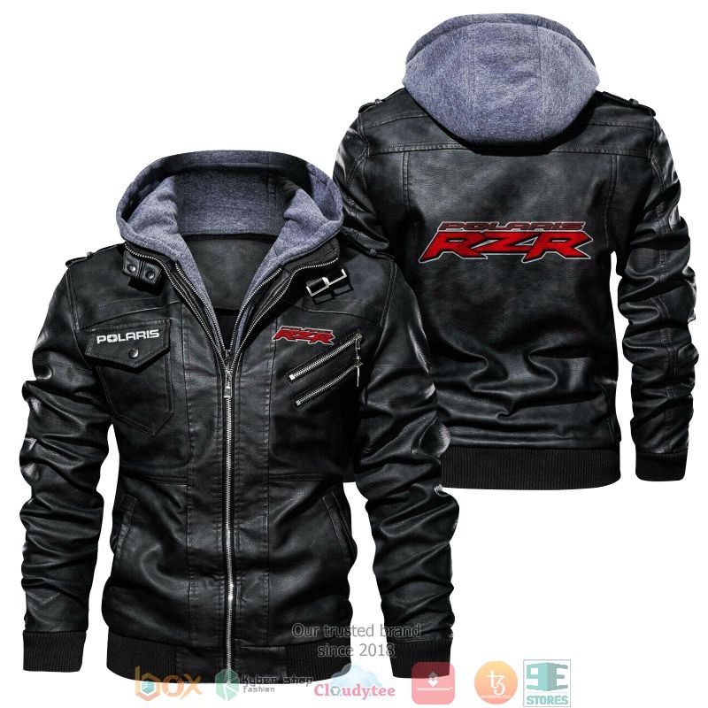 NEW Polaris RZR PU Leather Jacket 2 NEW Polaris RZR PU Leather Jacket word1