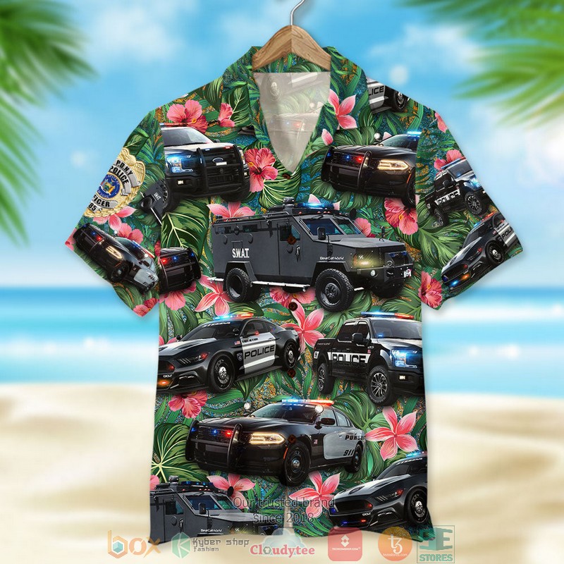 Police Vehicles Police Badge Hawaiian Shirt 3 Police Vehicles Police Badge Hawaiian Shirt word3