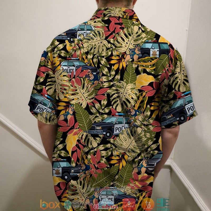 Police With Police Car And Police Dog 2 Hawaiian shirt 2 Police With Police Car And Police Dog 2 Hawaiian shirt word2