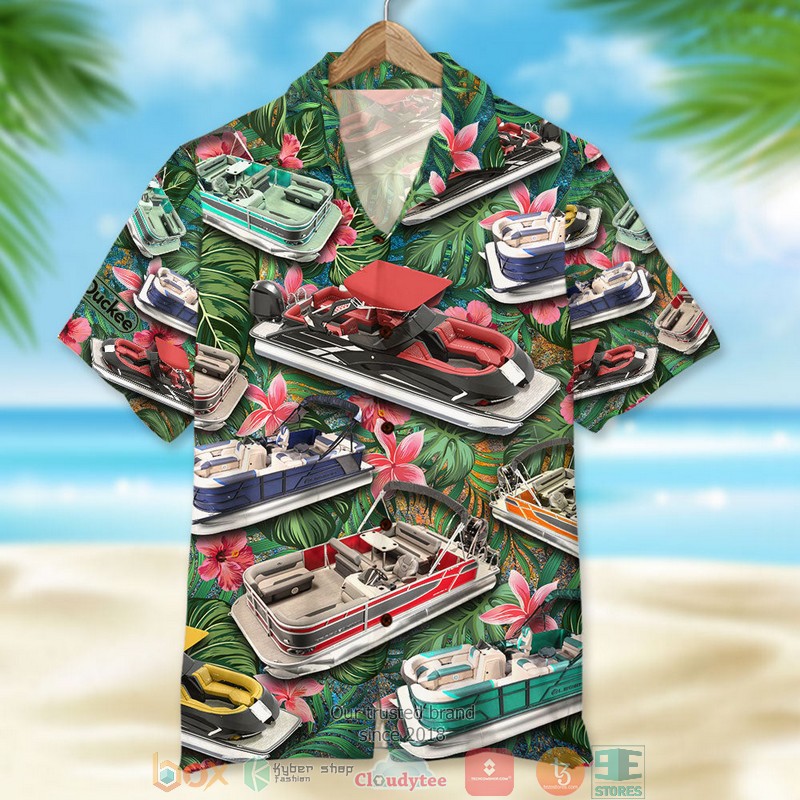 HOT Pontoon Tropical Pattern Hawaii Shirt 3 HOT Pontoon Tropical Pattern Hawaii Shirt word3