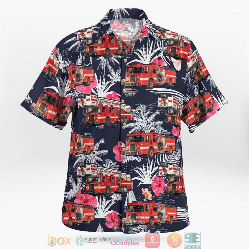 Port Washington WI Fire Department Hawaii 3D Shirt 3 Port Washington WI Fire Department Hawaii 3D Shirt word2
