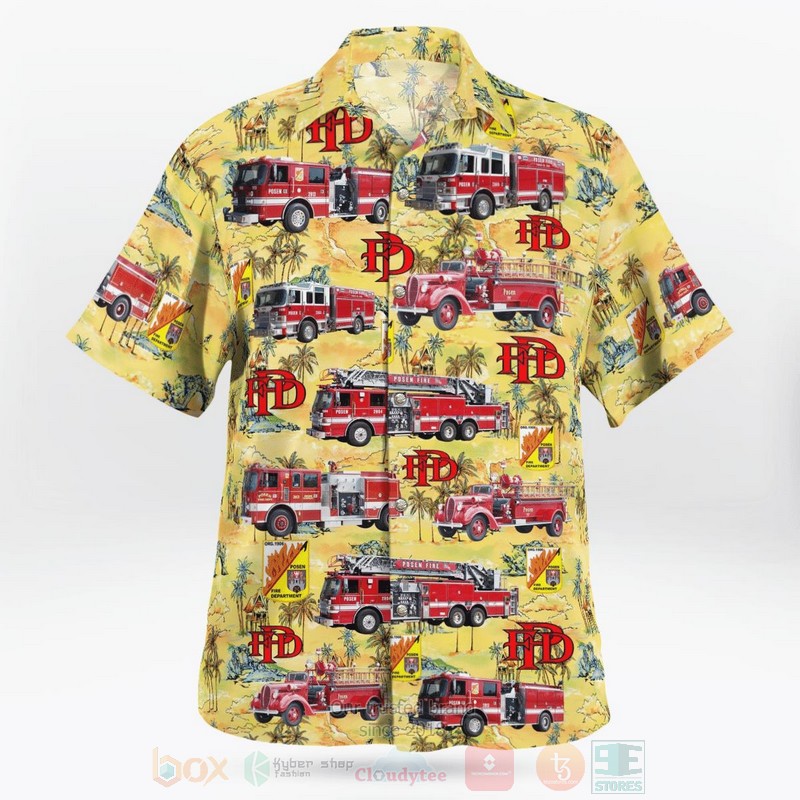 BEST Posen, Illinois, Village of Posen Fire Department 3D Aloha Shirt 2 BEST Posen, Illinois, Village of Posen Fire Department 3D Aloha Shirt word3