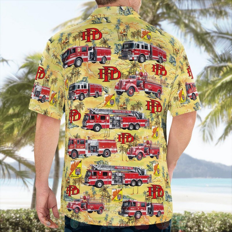 BEST Posen, Illinois, Village of Posen Fire Department 3D Aloha Shirt 4 BEST Posen, Illinois, Village of Posen Fire Department 3D Aloha Shirt word3