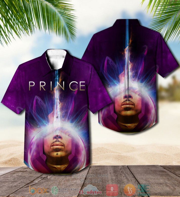 Prince Short Sleeve Hawaiian Shirt word3