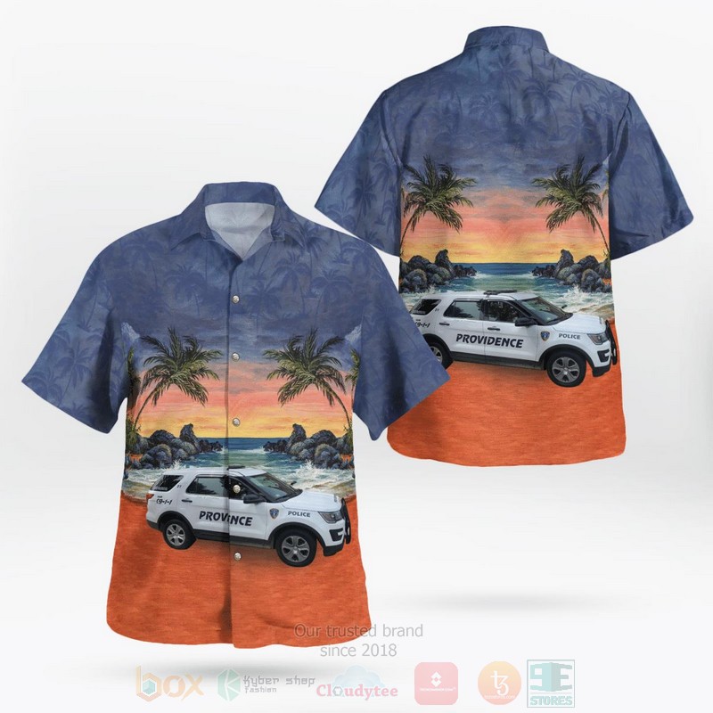 BEST Providence Police Department, Rhode Island Fleet 3D Aloha Shirt word3