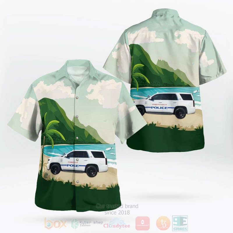 BEST Purcellville Police Department Purcellville, Virginia 3D Aloha Shirt word2