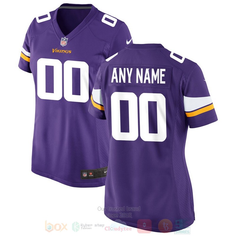 BEST Purple Minnesota Vikings Custom Jersey Football word2