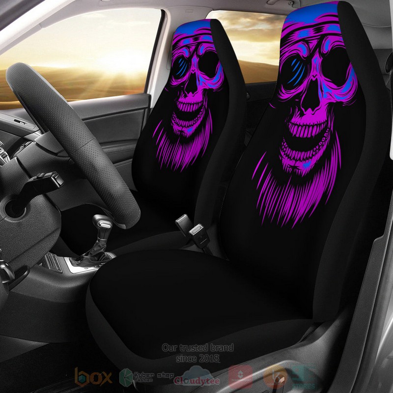 BEST Purple Skull Luxury Car Seat Covers