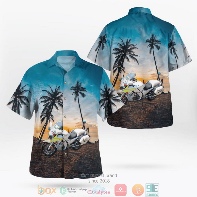 Queensland Police Service Motorbike Hawaii 3D Shirt 9 Queensland Police Service Motorbike Hawaii 3D Shirt word2