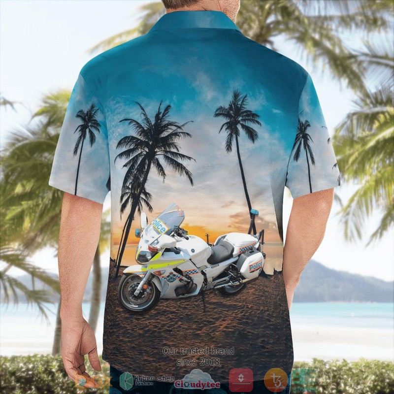 Queensland Police Service Motorbike Hawaii 3D Shirt 2 Queensland Police Service Motorbike Hawaii 3D Shirt word1