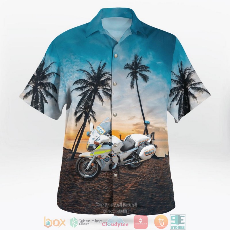 Queensland Police Service Motorbike Hawaii 3D Shirt 3 Queensland Police Service Motorbike Hawaii 3D Shirt word1