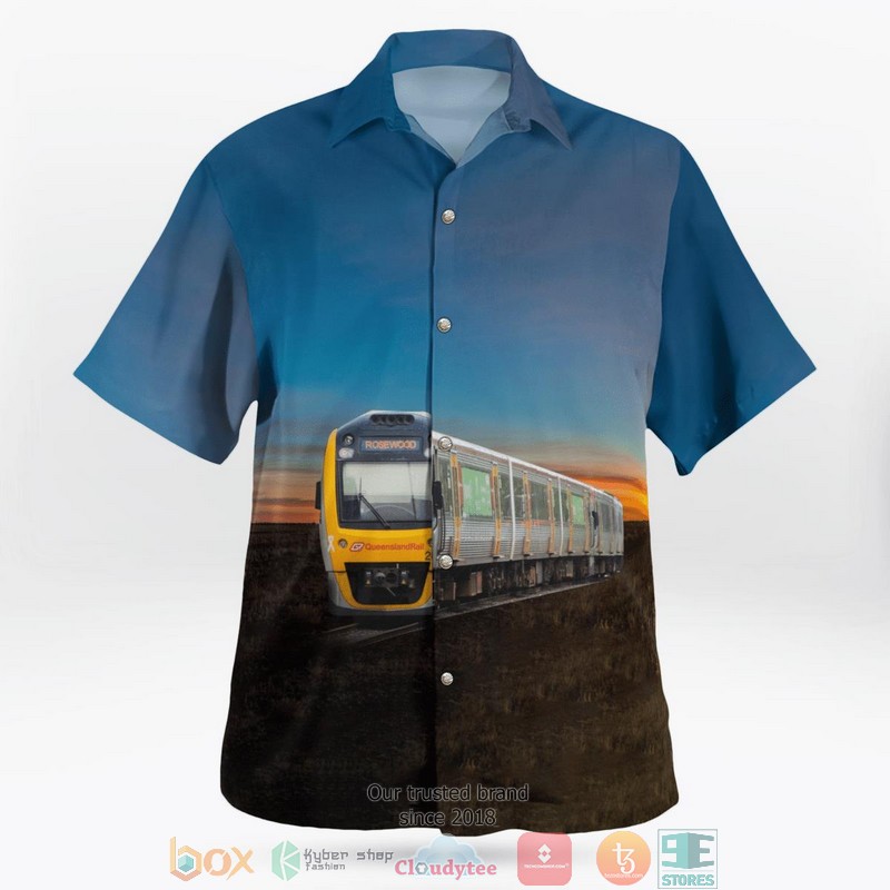 Queensland Rail QR Suburban Multiple Unit SMU260 Hawaii 3D Shirt 2 Queensland Rail QR Suburban Multiple Unit SMU260 Hawaii 3D Shirt word1