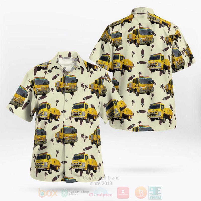 BEST Queensland Rural Fire Service Fleet 3D Aloha Shirt