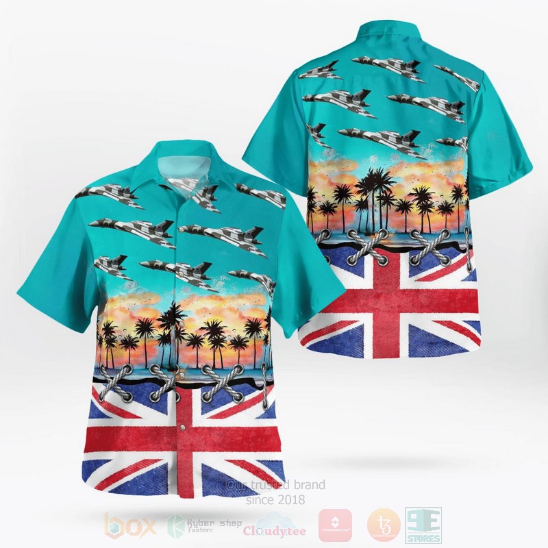 BEST RAF Battle of Britain Memorial Flight Avro 698 Vulcan B2 3D Aloha Shirt word3