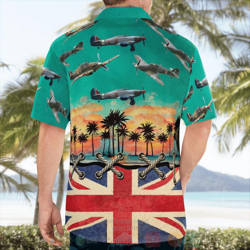 BEST RAF Battle of Britain Memorial Flight Hawker Hurricane Mk2C 3D Aloha Shirt word3