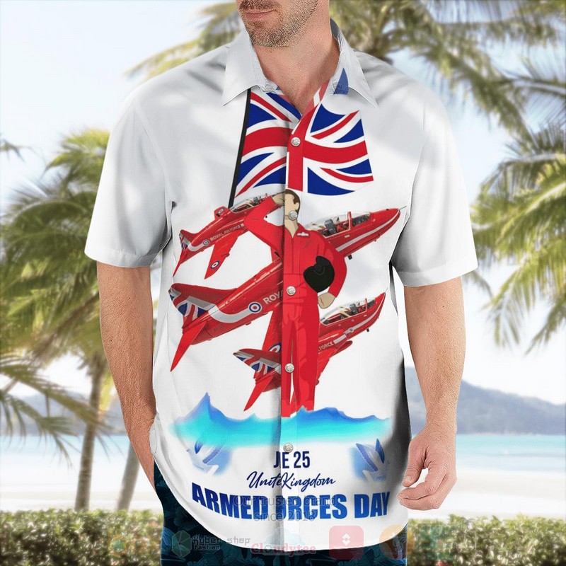 BEST RAF Red Arrows Aircraft Armed Force Days 3D Aloha Shirt word2