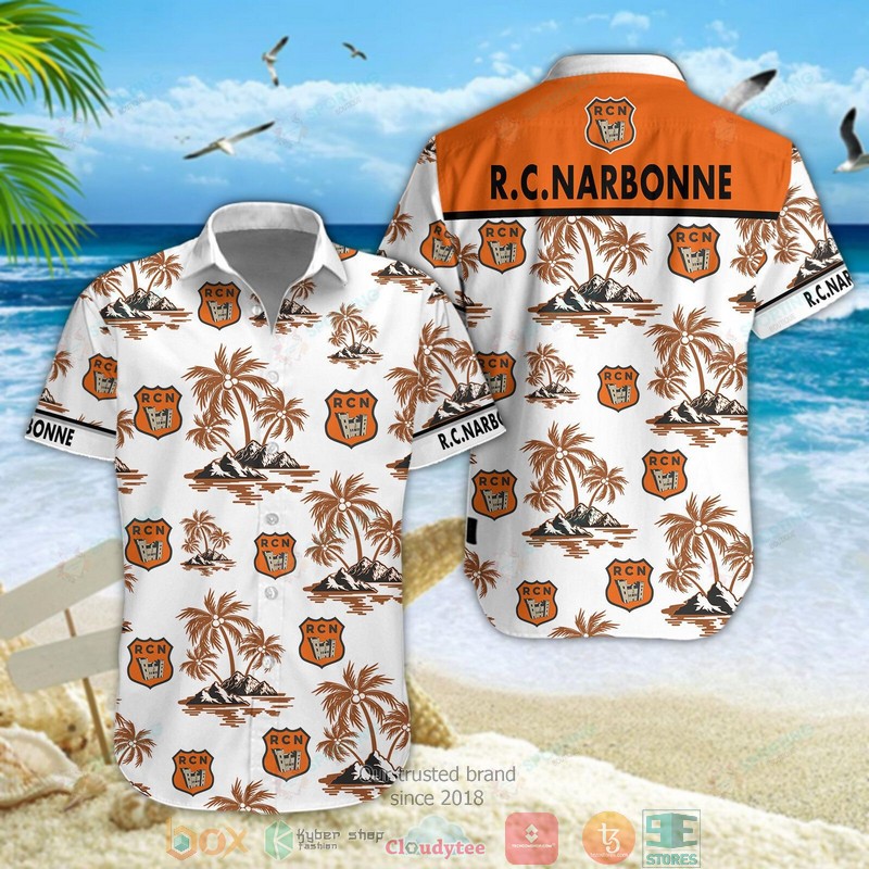 RC Narbonne Hawaiian shirt, short word1