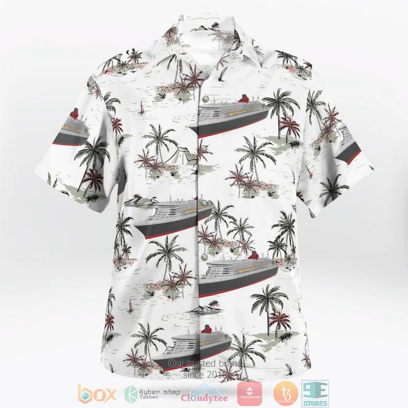 RMS Queen Mary 2 Coconut Aloha Shirt 2 RMS Queen Mary 2 Coconut Aloha Shirt word3