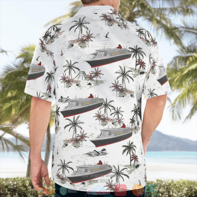 RMS Queen Mary 2 Coconut Aloha Shirt 4 RMS Queen Mary 2 Coconut Aloha Shirt word3
