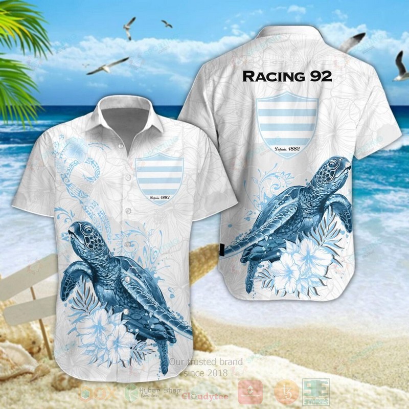 BEST Racing 92 Turtle Aloha Hawaiian Shirt, Short Pants