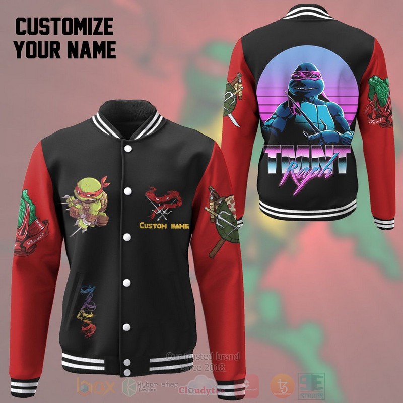 BEST Raphael Raph TMNT Cosplay Red Custom Name Unisex Baseball Jacket 4 BEST Raphael Raph TMNT Cosplay Red Custom Name Unisex Baseball Jacket word1