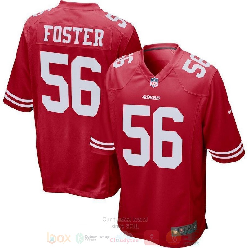 BEST Reuben Foster San Francisco 49ers Jersey Football word2