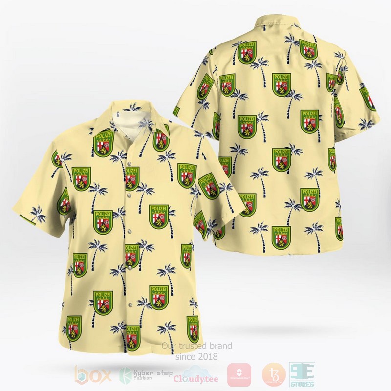 BEST Rhineland-Palatinate Police Patch 3D Aloha Shirt