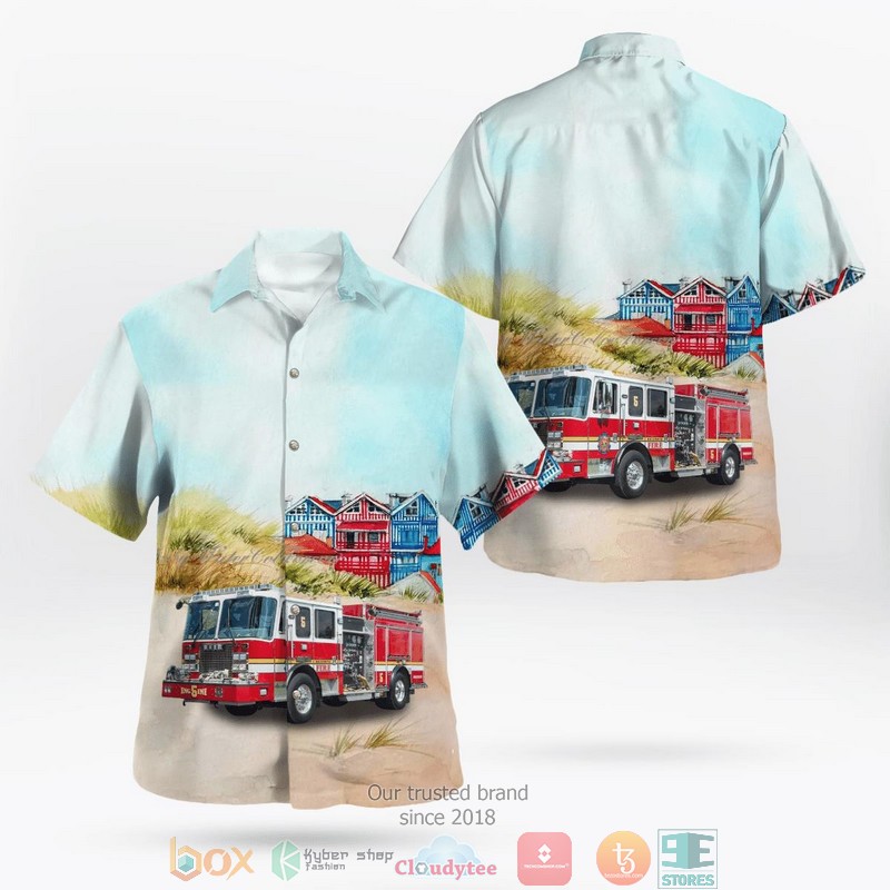 Richmond Virginia Richmond Fire & Emergency Services Aloha Shirt word2