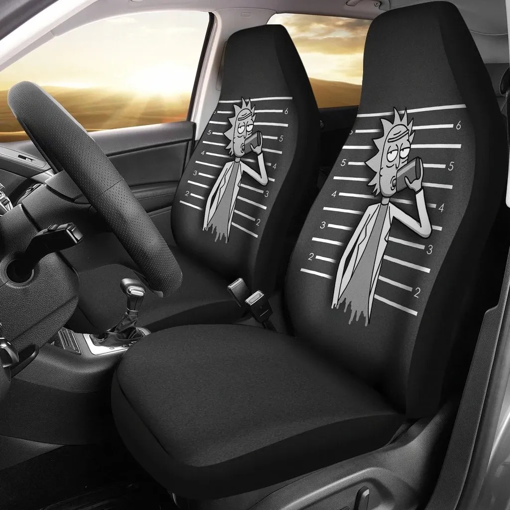 Rick Drinking Alcohol Rick & Morty Cartoon Limited Car Seat Covers