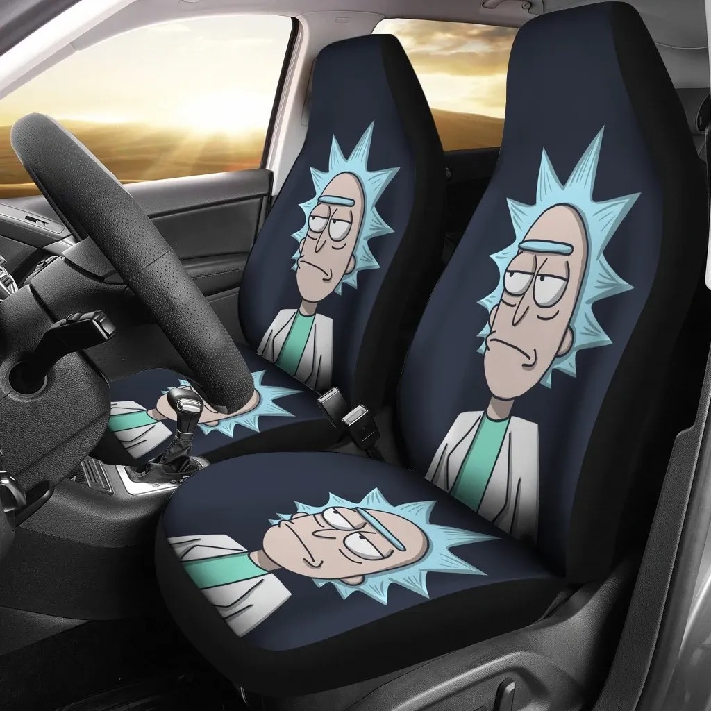 Rick Mad Face Rick & Morty Cartoon Limited Car Seat Covers