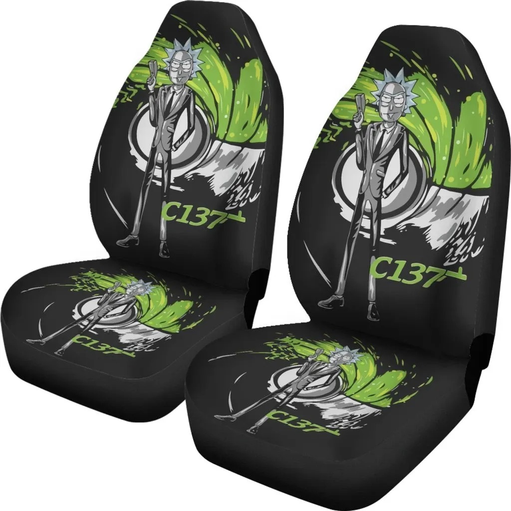 Rick Sanchez As James Bond Rick And Morty Limited Car Seat Covers 3 Rick Sanchez As James Bond Rick And Morty Limited Car Seat Covers word1