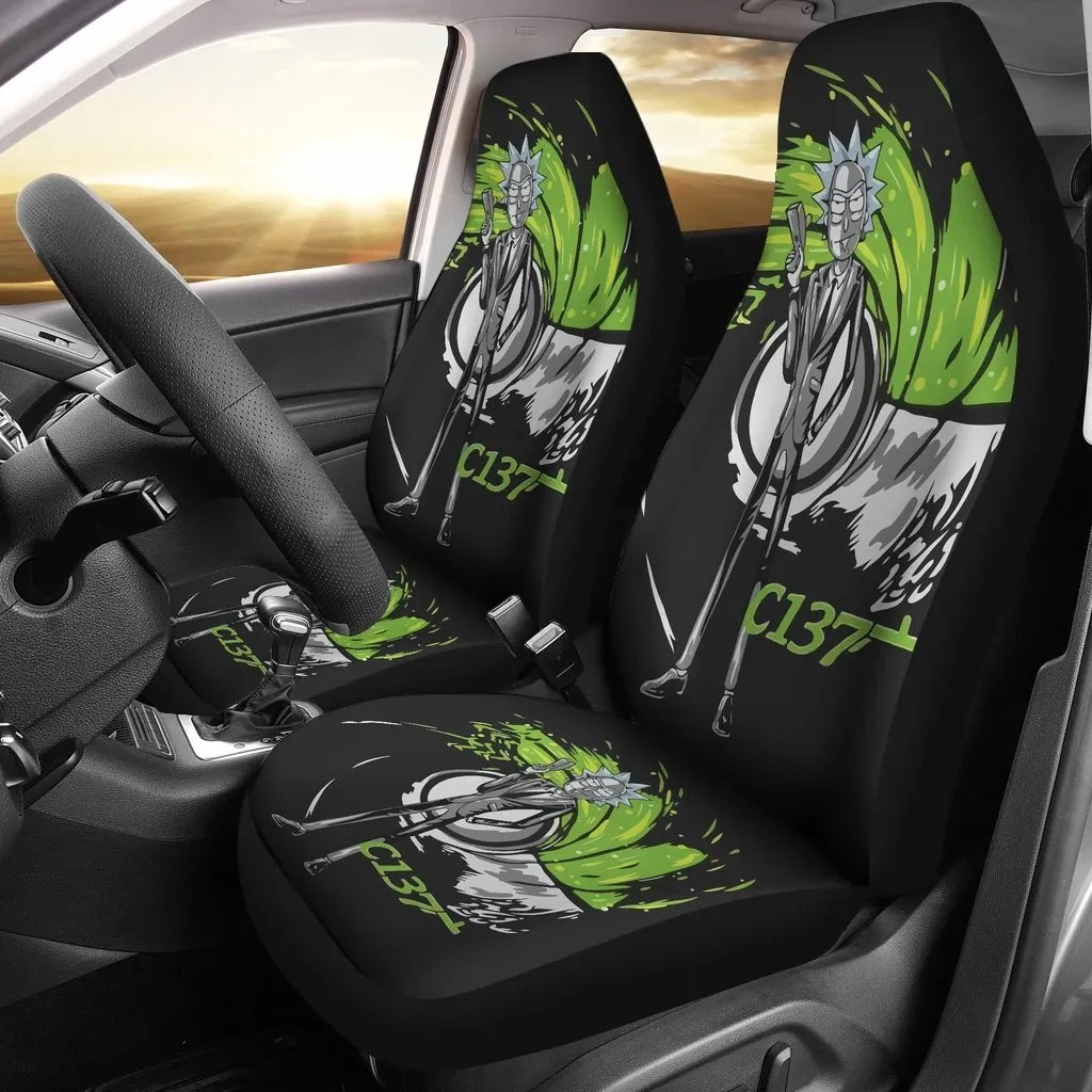 Rick Sanchez As James Bond Rick And Morty Limited Car Seat Covers