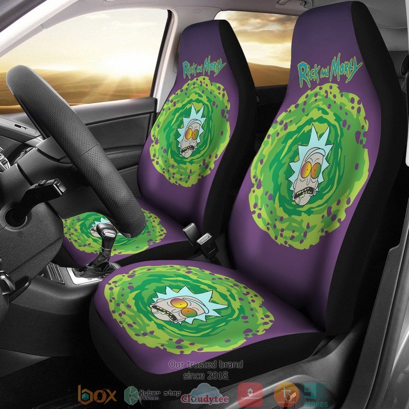 Rick Sanchez Poison Head Rick And Morty Limited Car Seat Covers
