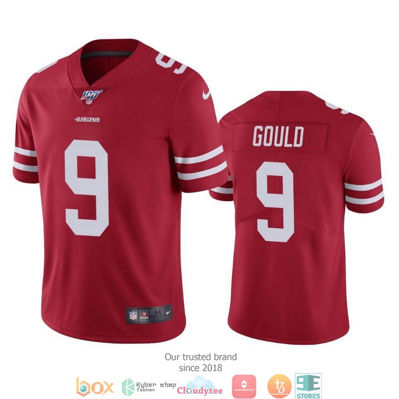 Robbie Gould San Francisco 49ers 100th Season Football Jersey Red 2 Robbie Gould San Francisco 49ers 100th Season Football Jersey Red word1