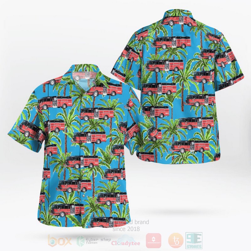 BEST Rochester, New York, Ridge Culver Fire Department 3D Aloha Shirt