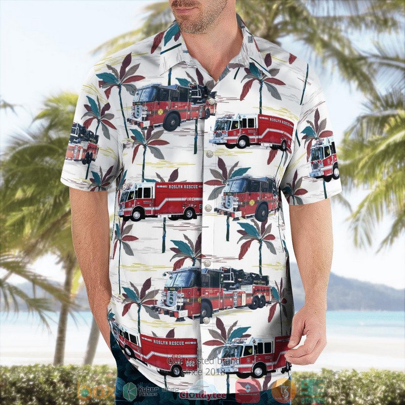 NEW Roslyn Rescue Roslyn Heights New York Aloha Shirt 3 NEW Roslyn Rescue Roslyn Heights New York Aloha Shirt word3