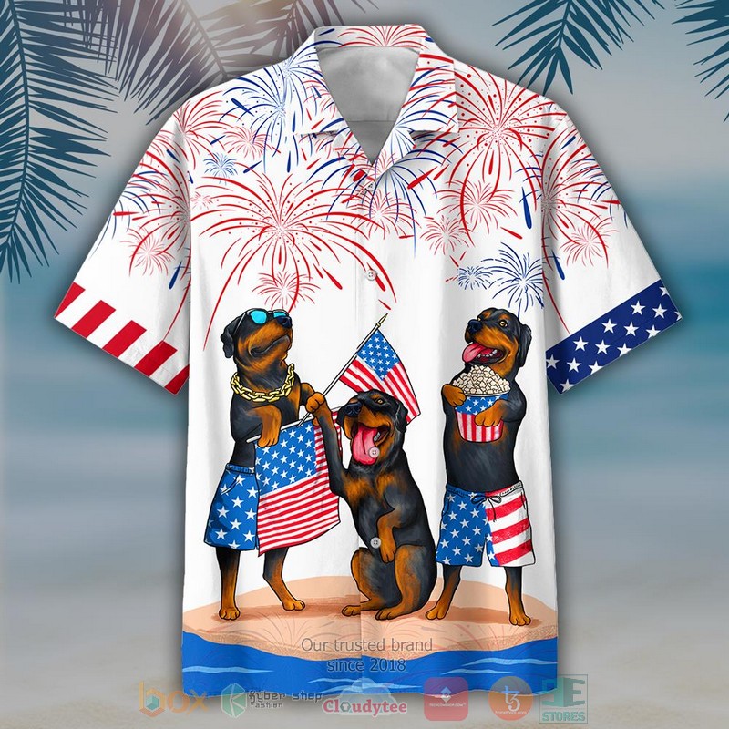 NEW Rottweiler Independence Day Is Coming Hawaii Shirt, Shorts word1