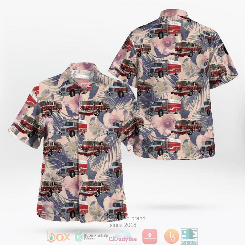 Round Lake NY Fire Department Aloha Shirt word1
