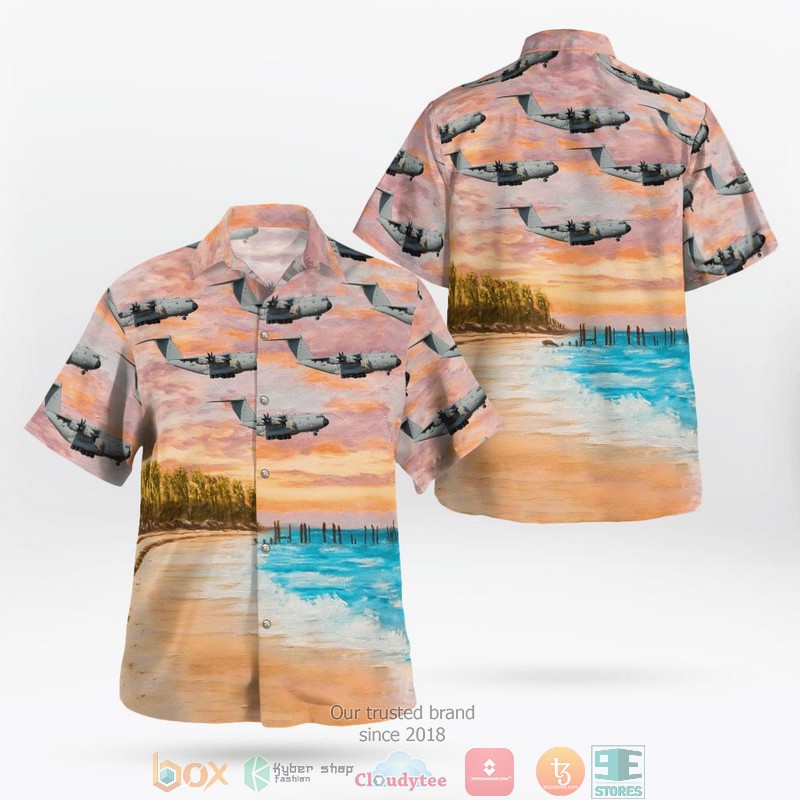 Royal Air Force Airbus A400M Atlas C1 Hawaii 3D Shirt word3