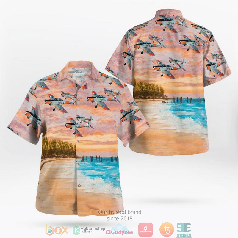 Royal Air Force De Havilland DHC-1 Chipmunk T10 Hawaii 3D Shirt word1