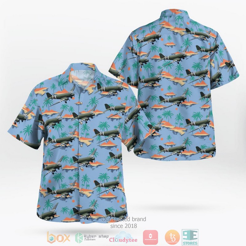 Royal Air Force Douglas C-47A Dakota 3 DC-3 Hawaii 3D Shirt word1