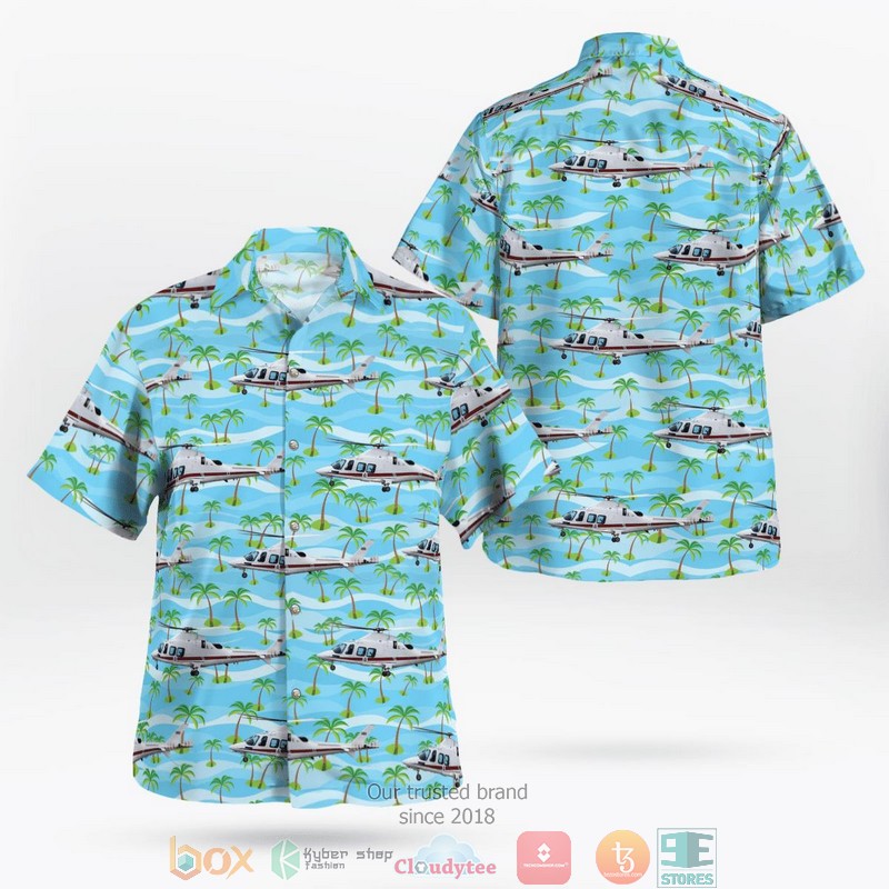 Royal Air Force Leonardo AW109SP GrandNew A109SP Hawaii 3D Shirt 1 Royal Air Force Leonardo AW109SP GrandNew A109SP Hawaii 3D Shirt word2