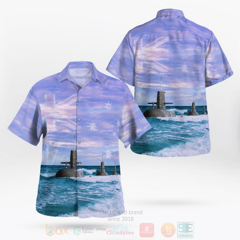 BEST Royal Australian Navy RAN HMAS Dechaineux SSG 76 Collins-class submarine 3D Aloha Shirt 8 BEST Royal Australian Navy RAN HMAS Dechaineux SSG 76 Collins-class submarine 3D Aloha Shirt word2