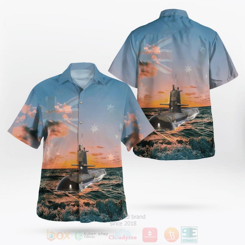 BEST Royal Australian Navy RAN HMAS Rankin SSG 78 Collins-class submarine 3D Aloha Shirt 9 BEST Royal Australian Navy RAN HMAS Rankin SSG 78 Collins-class submarine 3D Aloha Shirt word3