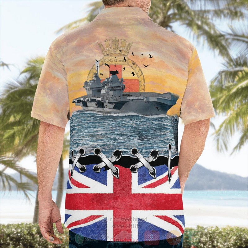 BEST Royal Navy HMS Prince of Wales R09 3D Aloha Shirt 4 BEST Royal Navy HMS Prince of Wales R09 3D Aloha Shirt word1